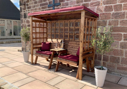 Henley Garden Tete a Tete by Charles Taylor Burgundy Natural burgundy