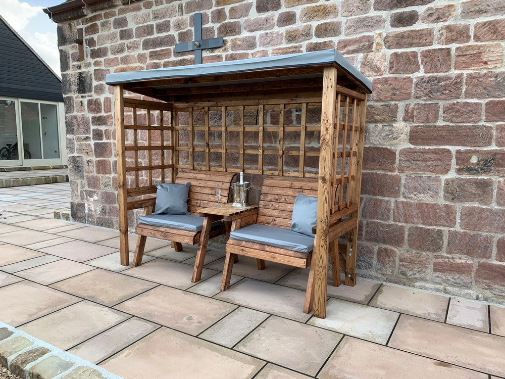 Henley Garden Tete a Tete by Charles Taylor Grey Natural Grey
