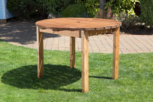 Scandinavian Redwood Garden Round Table by Charles Taylor