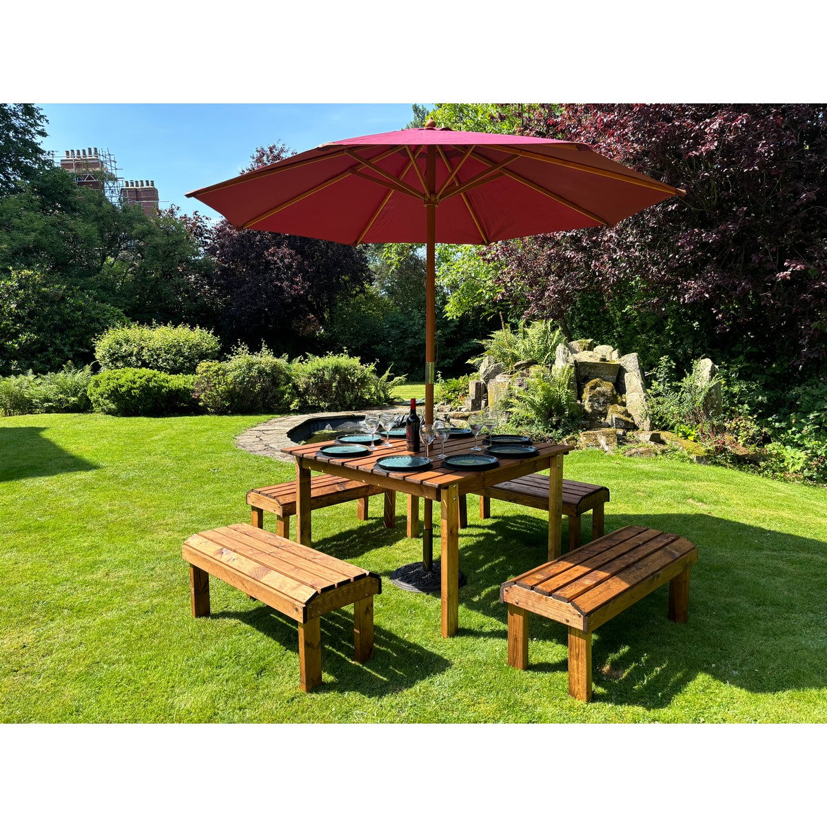 Knights Garden Patio Dining Set by Charles Taylor - 8 Seats