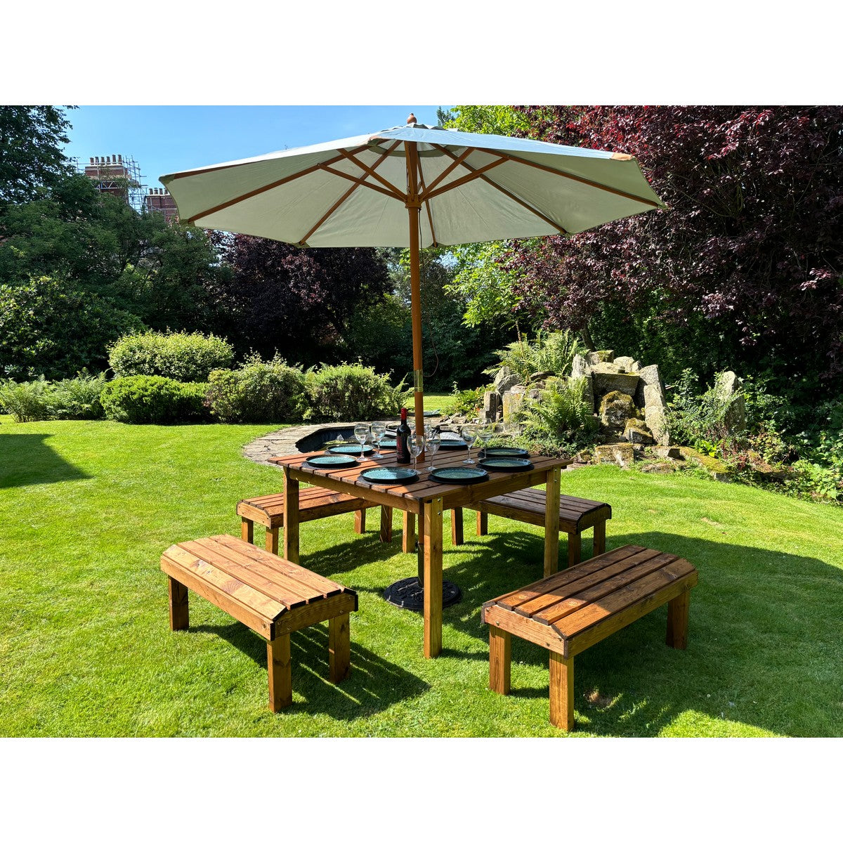 Knights Garden Patio Dining Set by Charles Taylor - 8 Seats