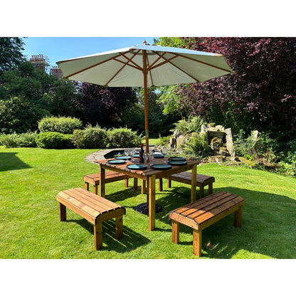 Knights Garden Patio Dining Set by Charles Taylor - 8 Seats