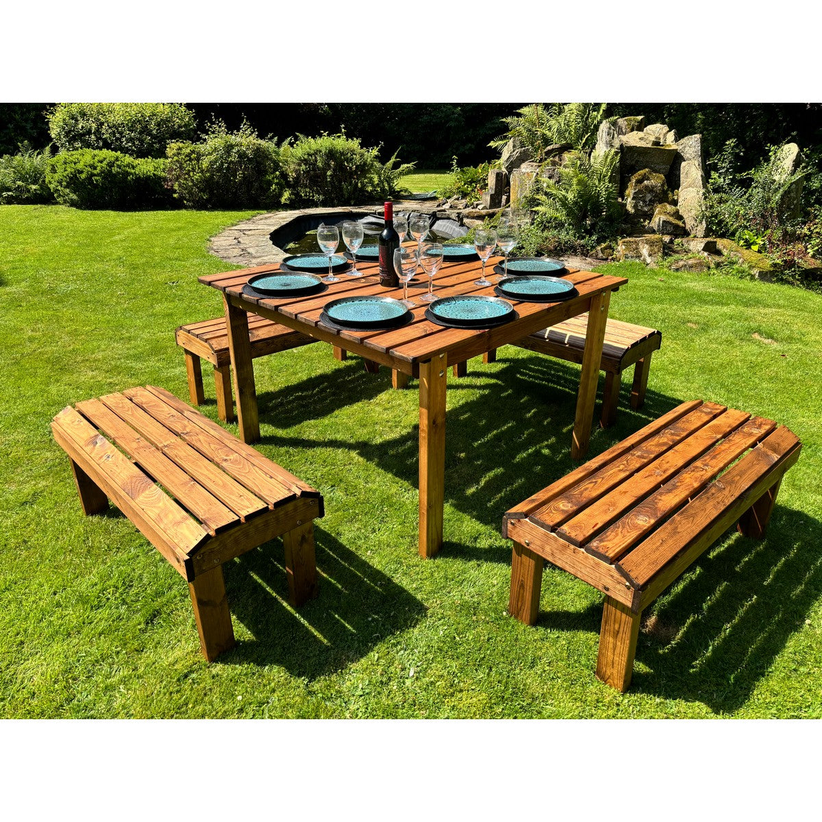 Knights Garden Patio Dining Set by Charles Taylor - 8 Seats