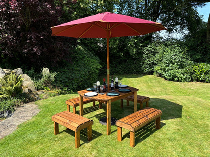 Knights Garden Patio Dining Set by Charles Taylor - 6 Seats