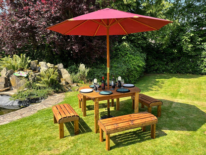 Knights Garden Patio Dining Set by Charles Taylor - 6 Seats