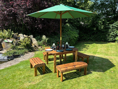 Knights Garden Patio Dining Set by Charles Taylor - 6 Seats