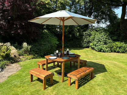 Knights Garden Patio Dining Set by Charles Taylor - 6 Seats