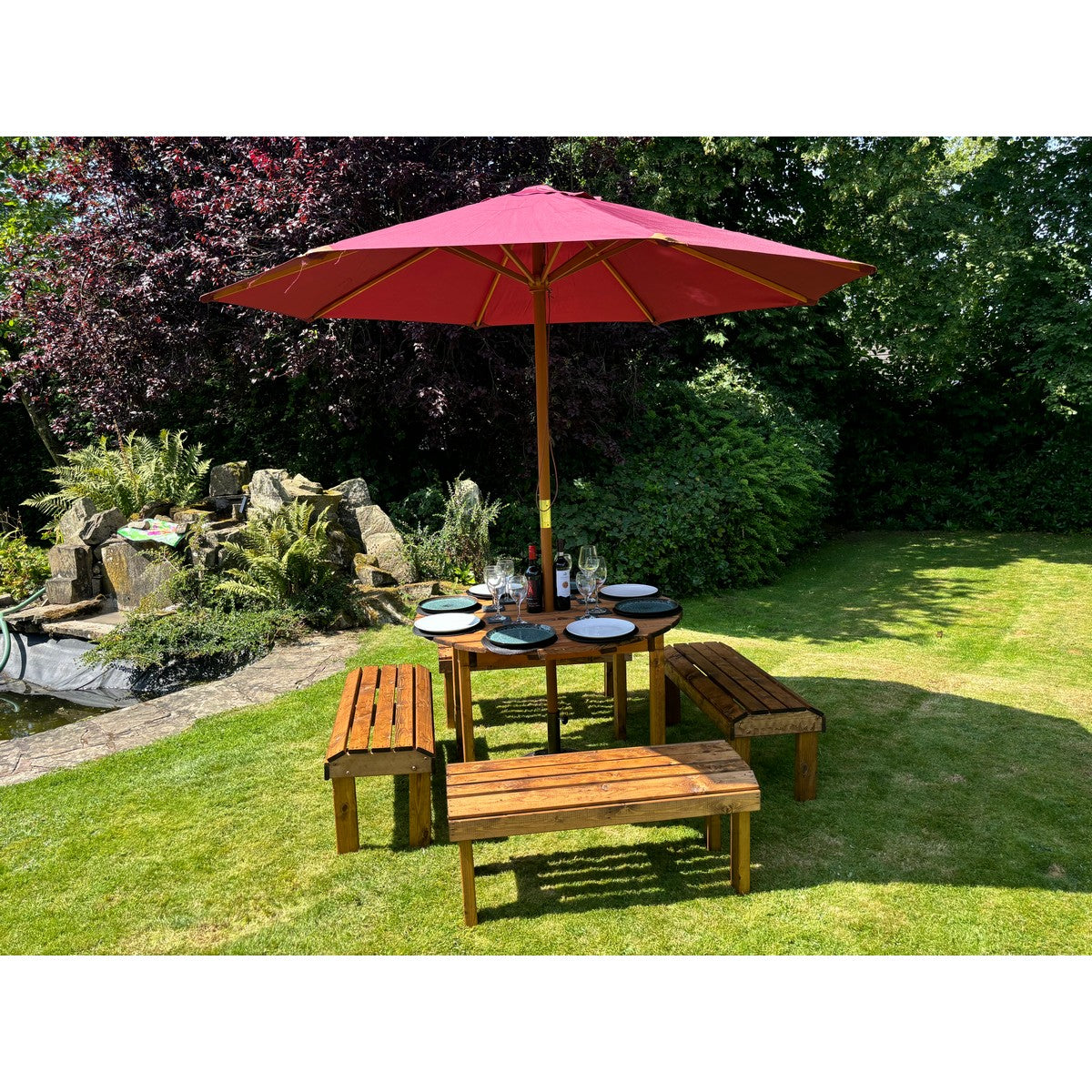 Knights Garden Patio Dining Set by Charles Taylor - 8 Seats