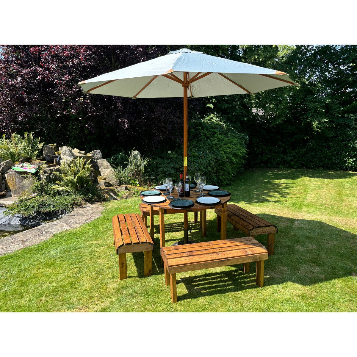 Knights Garden Patio Dining Set by Charles Taylor - 8 Seats