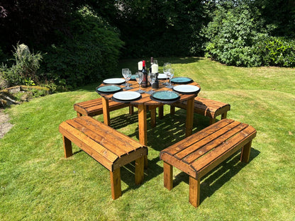 Knights Garden Patio Dining Set by Charles Taylor - 8 Seats