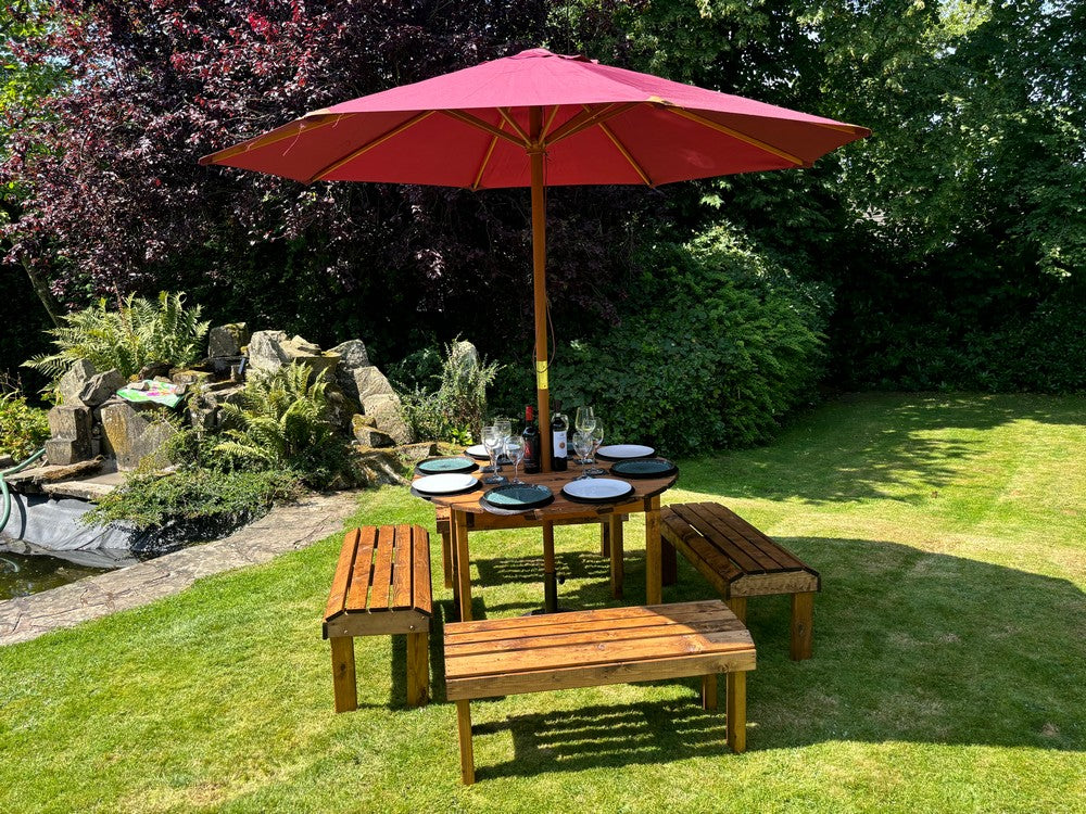 Knights Garden Patio Dining Set by Charles Taylor - 8 Seats