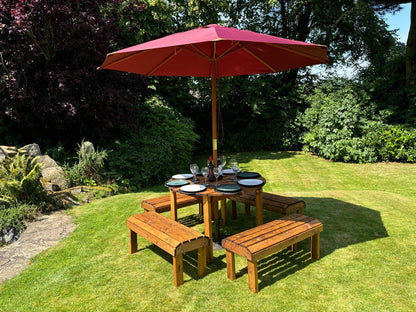 Knights Garden Patio Dining Set by Charles Taylor - 8 Seats