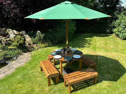 Knights Garden Patio Dining Set by Charles Taylor - 8 Seats