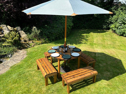 Knights Garden Patio Dining Set by Charles Taylor - 8 Seats