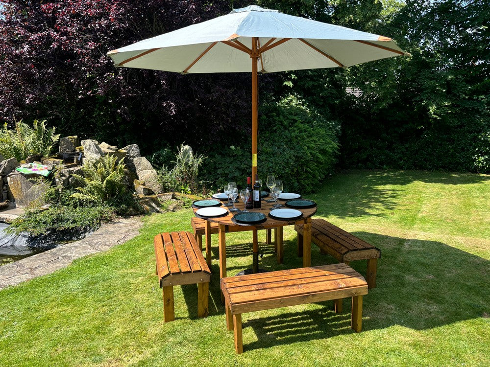 Knights Garden Patio Dining Set by Charles Taylor - 8 Seats