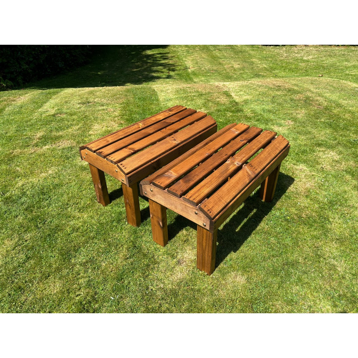 Set of Two Knights Garden Bench Bench by Charles Taylor
