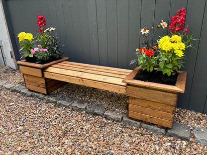 Knights Garden Planter Bench by Charles Taylor - 2 Seats