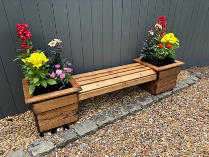 Knights Garden Planter Bench by Charles Taylor - 2 Seats