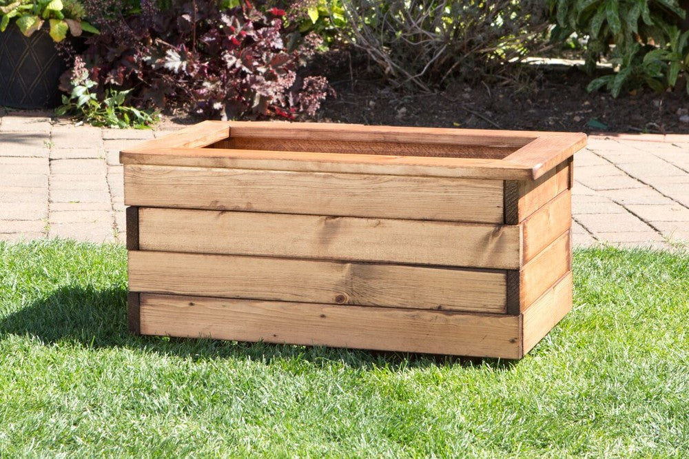Small Scandinavian Redwood Garden Planter Trough