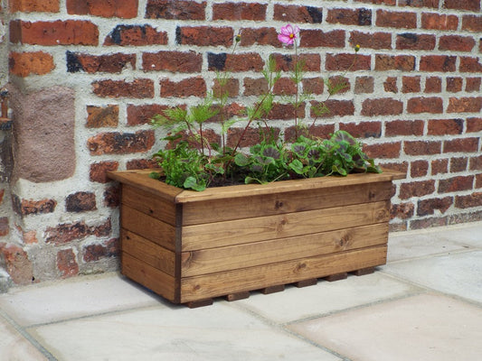 Medium Scandinavian Redwood Garden Planter Trough