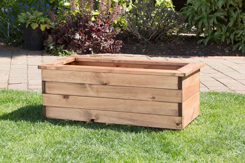 Medium Scandinavian Redwood Garden Planter Trough