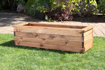 Large Scandinavian Redwood Garden Planter Trough