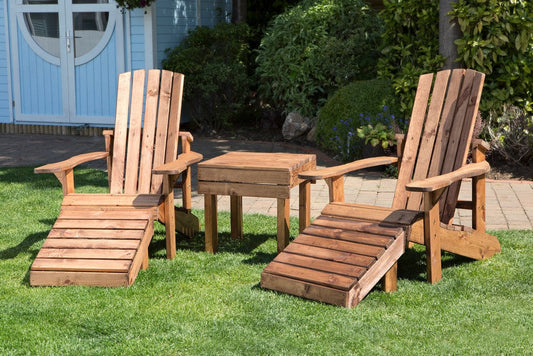 Scandinavian Redwood Garden Relaxer Set by Charles Taylor - 2 Seats