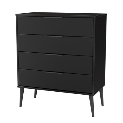 Hong Kong B Chest of Drawers Black 4 Drawers 93cm