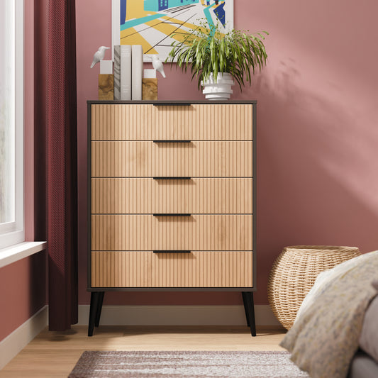 Hong Kong B Tall Chest of Drawers Not Applicable 5 Drawers 109cm