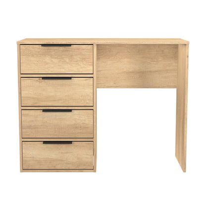 Hong Kong B Desk Dark Oak 4 Drawers 97cm