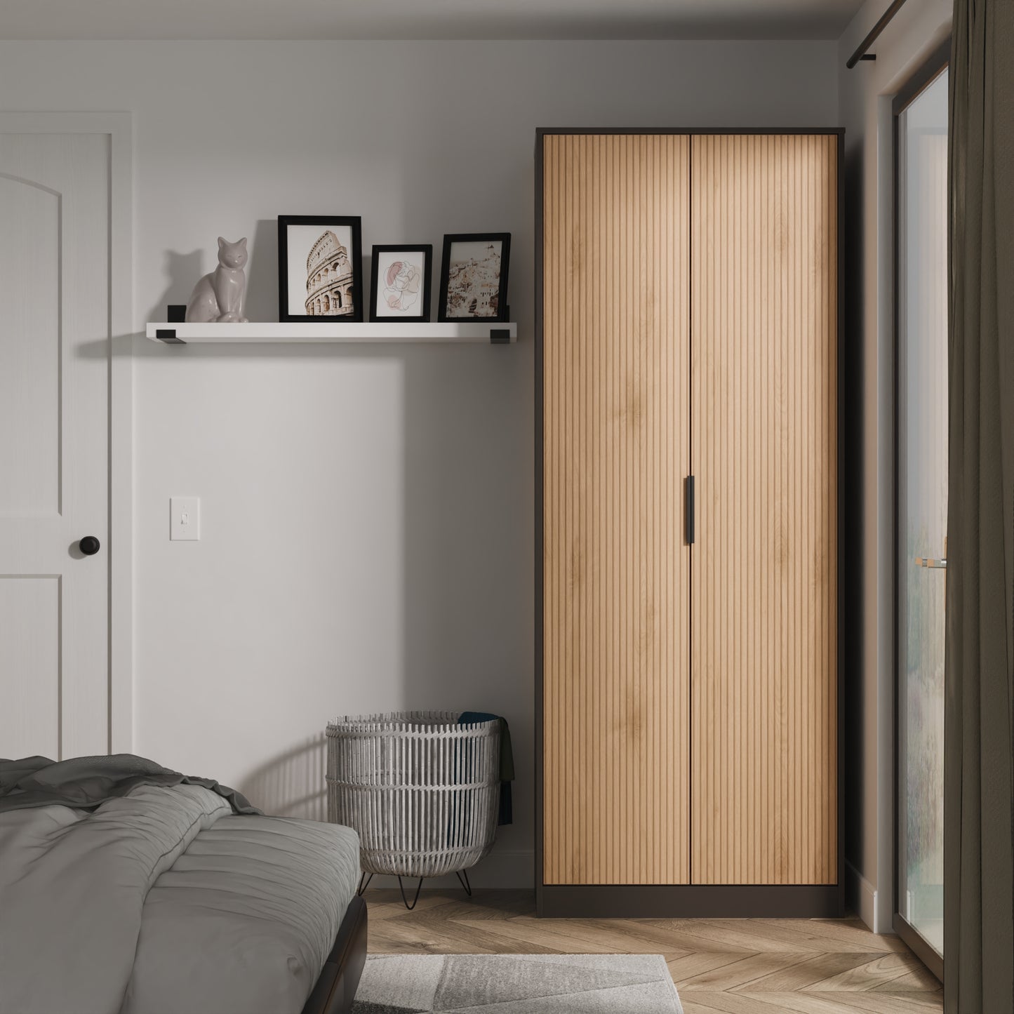 Hong Kong B Tall Wardrobe Not Applicable 2 Doors 197cm