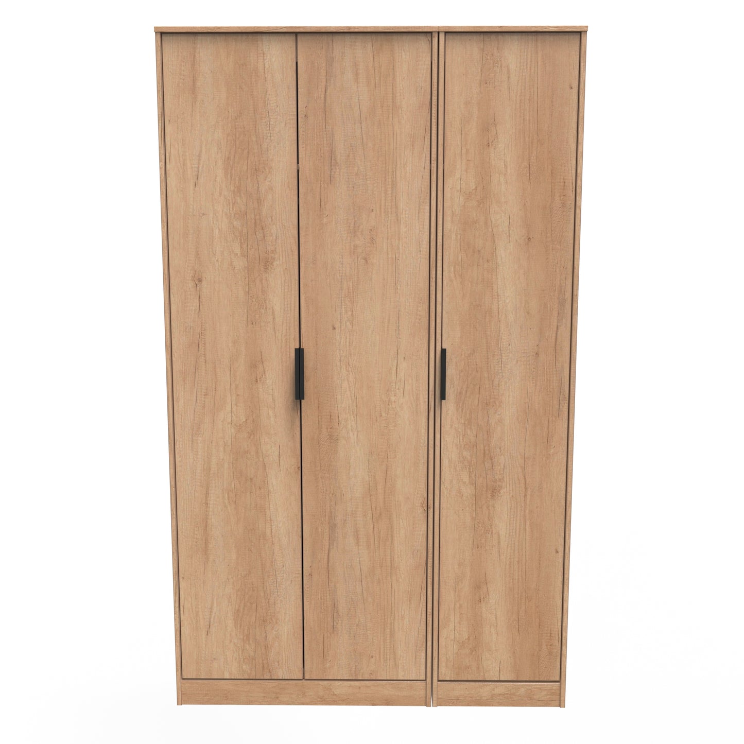 Hong Kong B Tall Wardrobe Oak 3 Doors 1 Shelf 198cm