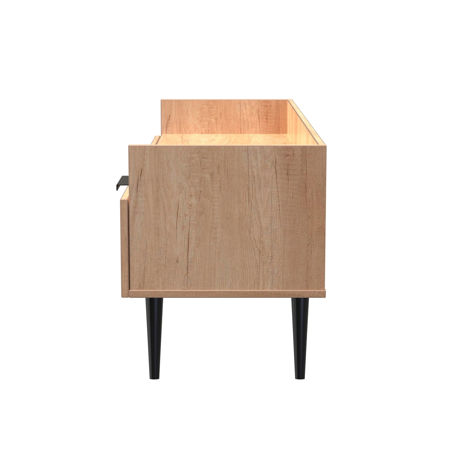 Hong Kong B TV Unit Oak 2 Drawers 128cm