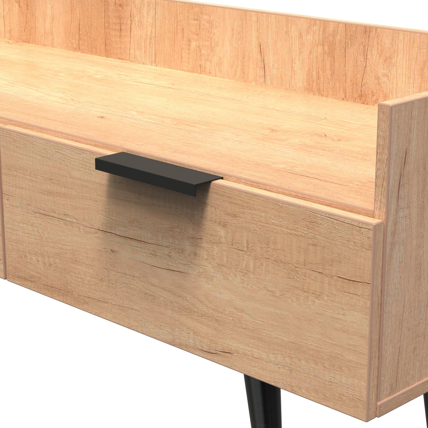 Hong Kong B TV Unit Oak 2 Drawers 128cm