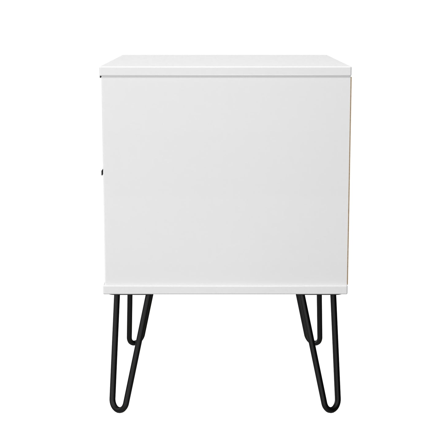 Hong Kong C Bedside Table White 2 Drawers 60cm