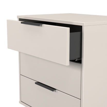 Hong Kong C Chest of Drawers Off-White 3 Drawers 76cm