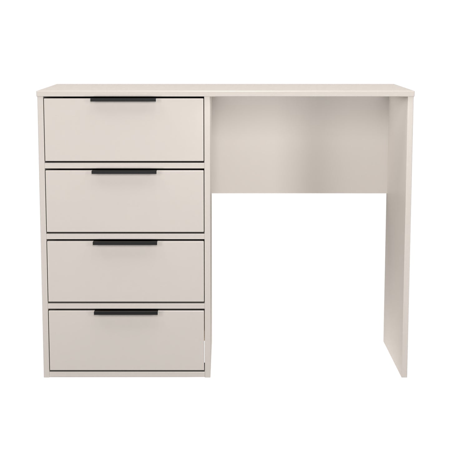 Hong Kong C Desk Off-White 4 Drawers 97cm
