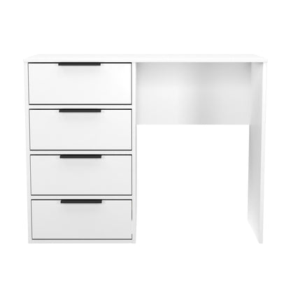 Hong Kong C Desk White 4 Drawers 97cm