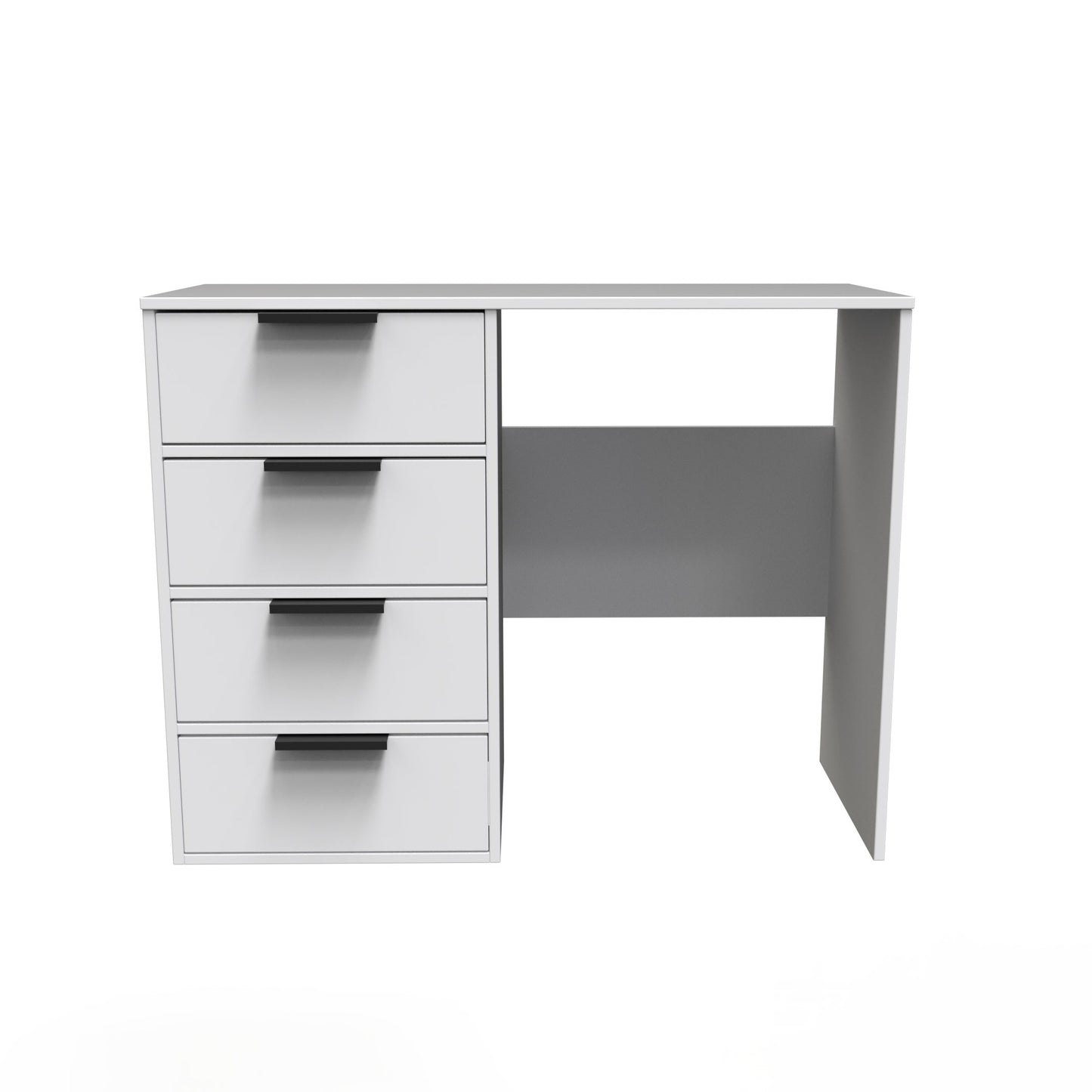 Hong Kong C Desk White 4 Drawers 97cm