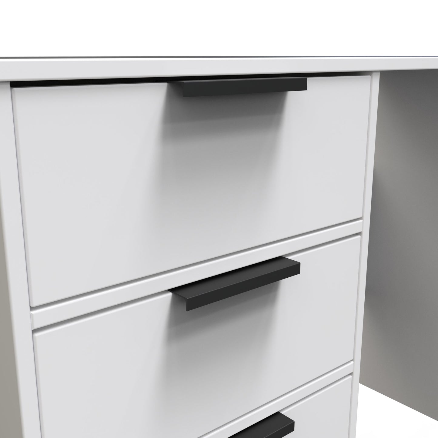 Hong Kong C Desk White 4 Drawers 97cm