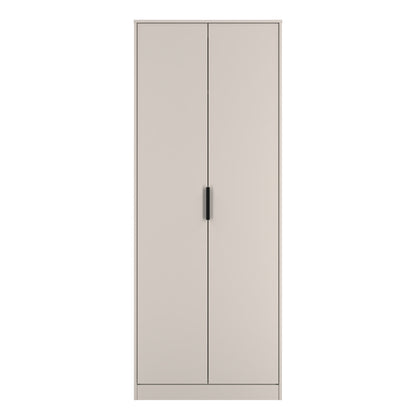 Hong Kong C Tall Wardrobe Off-White 2 Doors 1 Shelf 197cm