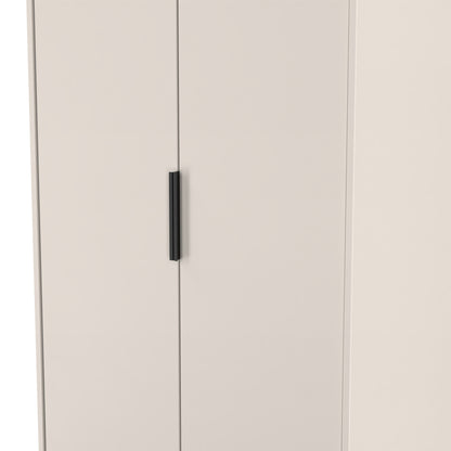 Hong Kong C Tall Wardrobe Off-White 2 Doors 1 Shelf 197cm