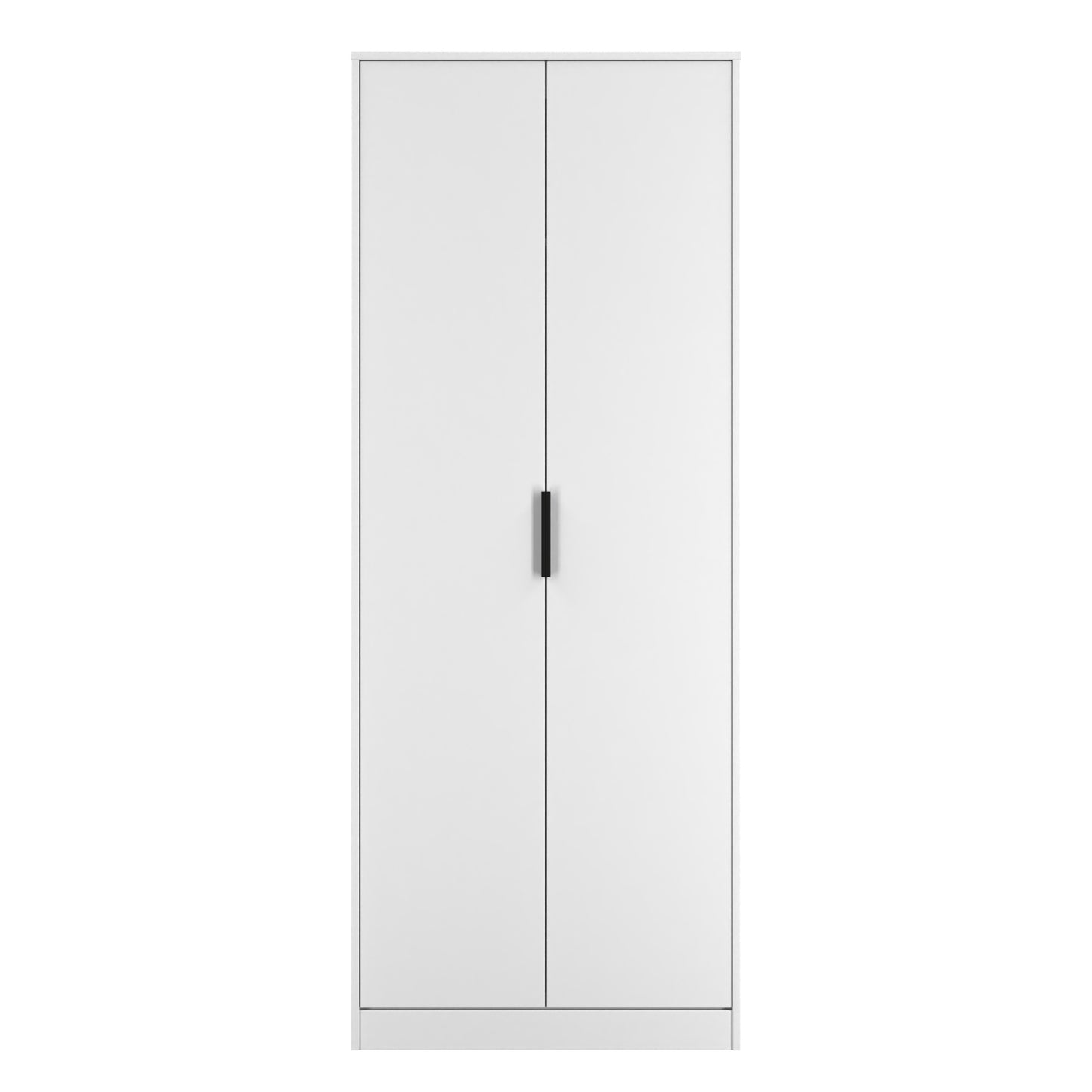 Hong Kong C Tall Wardrobe White 2 Doors 1 Shelf 197cm