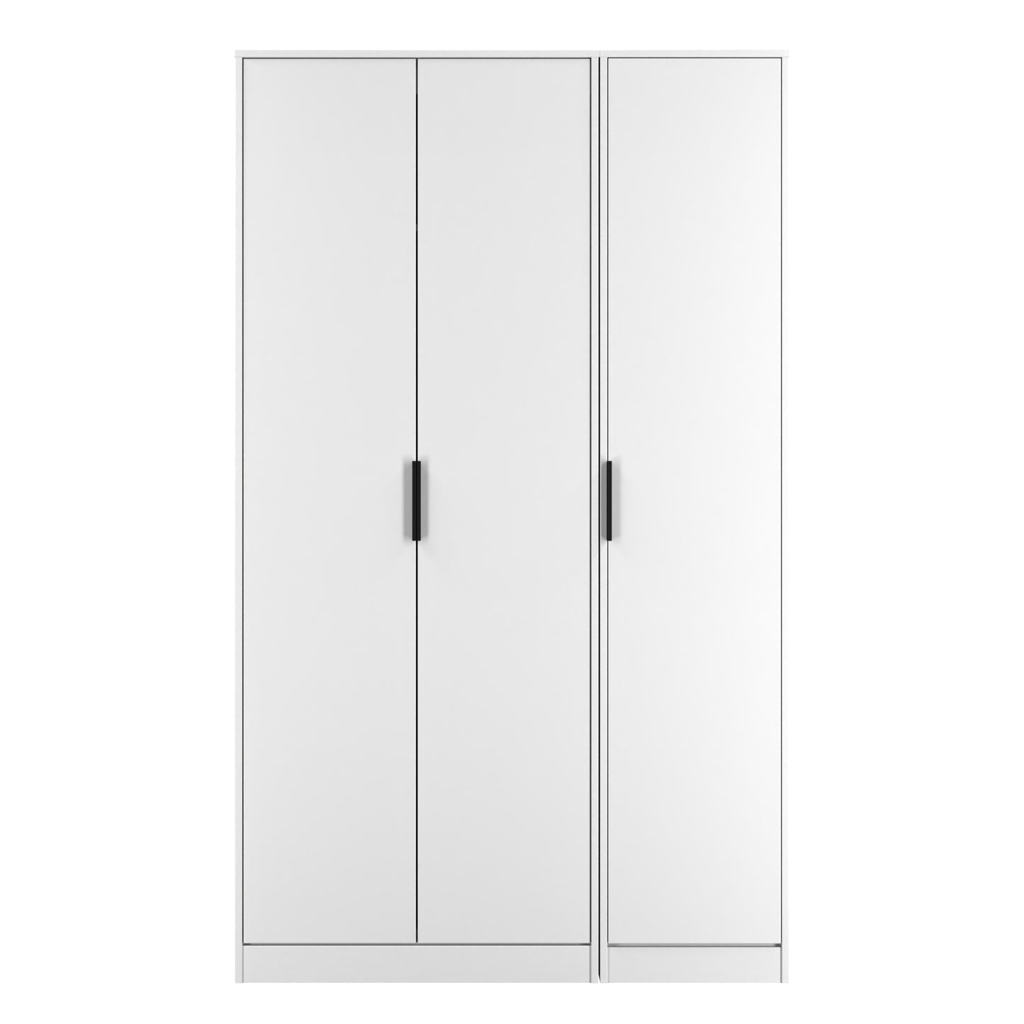 Hong Kong C Tall Wardrobe White 3 Doors 1 Shelf 198cm