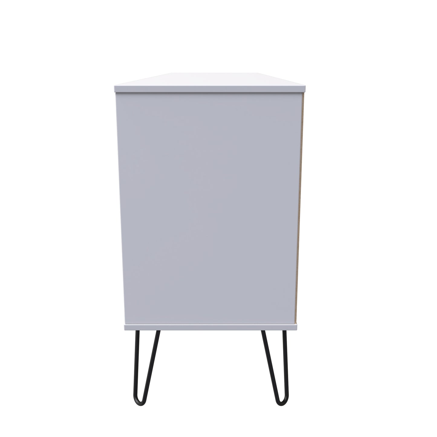 Hong Kong C Large Sideboard White 2 Shelves 6 Drawers 152cm