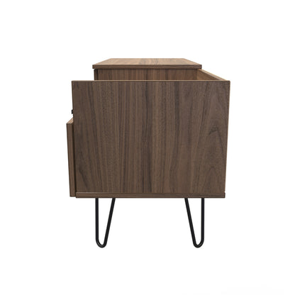 Hong Kong C TV Unit Oak 1 Shelf 2 Drawers 39cm