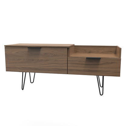 Hong Kong C TV Unit Oak 1 Shelf 2 Drawers 39cm