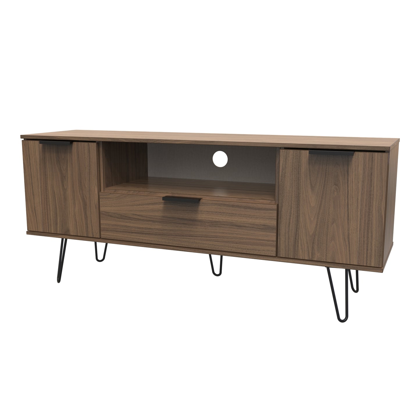 Hong Kong C TV Unit Oak 1 Shelf 1 Drawer 2 Doors 39cm