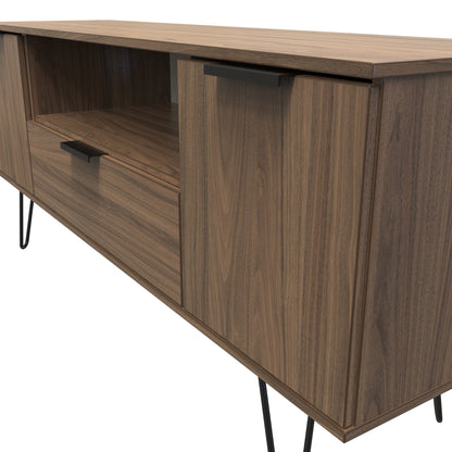 Hong Kong C TV Unit Oak 1 Shelf 1 Drawer 2 Doors 39cm
