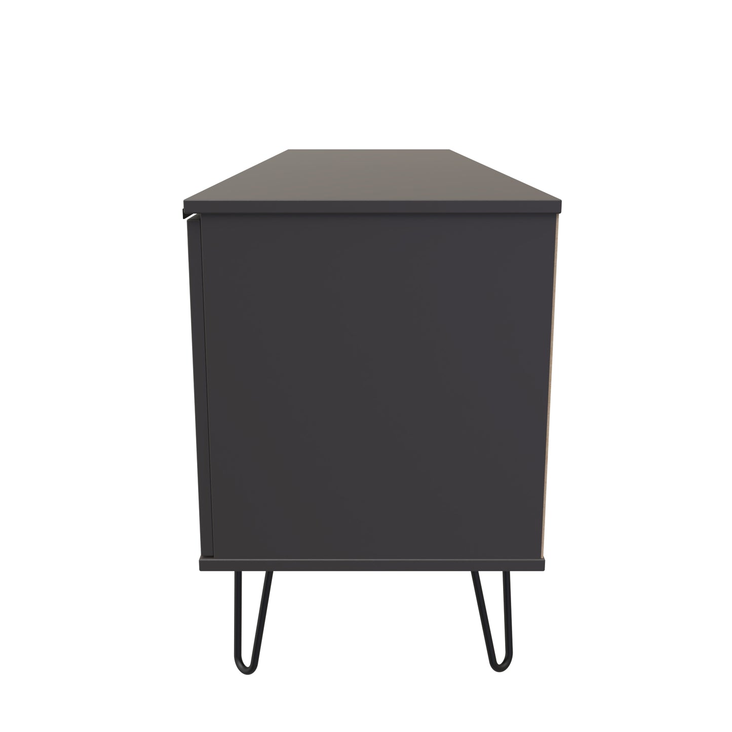 Hong Kong C TV Unit Black 1 Shelf 1 Drawer 2 Doors 144cm